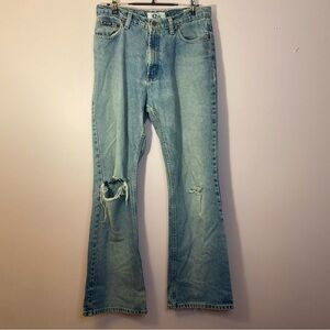 Distressed vintage Arizona women's bootcut/flare jeans